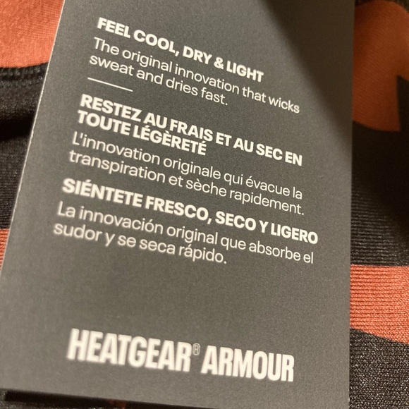 UA Heat Gear Logo High Rise Ankle Legging - Picture 9 of 12